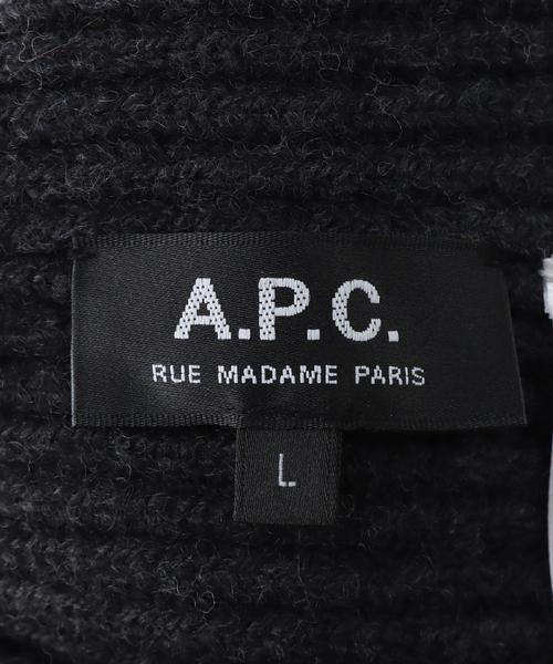 A.P.C.（アーペーセー）の「【A.P.C. / アー ペー セー】BONNET JAMESニットキャップ（ニットキャップ/ビーニー・メンズ・チャコールグレー/キャメル/ボルドー/ネイビー・FREE）」の8枚目の写真