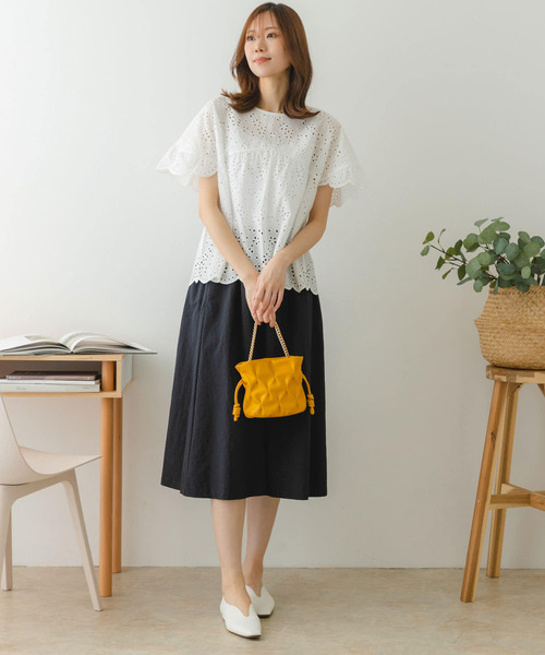 RODE SKO（ロデスコ）の「プチチェーンドロストバッグ『Msize』（ショルダーバッグ・レディース・ホワイト/イエロー/グリーン系その他・ONE）」の16枚目の写真