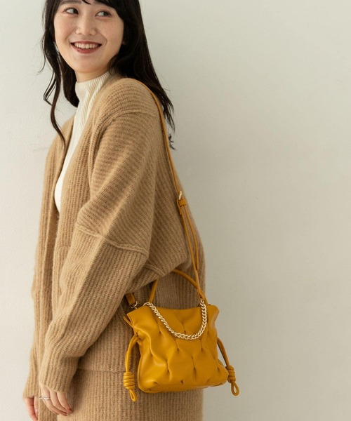 RODE SKO（ロデスコ）の「プチチェーンドロストバッグ『Msize』（ショルダーバッグ・レディース・ホワイト/イエロー/グリーン系その他・ONE）」の18枚目の写真