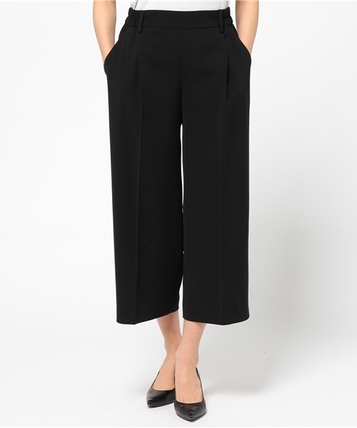 Tiara（ティアラ）の「クロップドワイドパンツ（その他パンツ・レディース・ブラック/ブルー/ストライプ・3/2）」の2枚目の写真