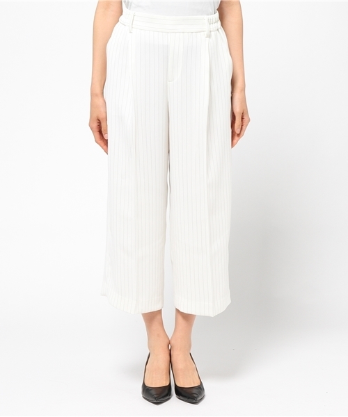 Tiara（ティアラ）の「クロップドワイドパンツ（その他パンツ・レディース・ブラック/ブルー/ストライプ・3/2）」の14枚目の写真