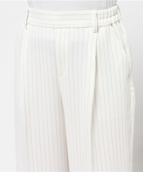 Tiara（ティアラ）の「クロップドワイドパンツ（その他パンツ・レディース・ブラック/ブルー/ストライプ・3/2）」の9枚目の写真