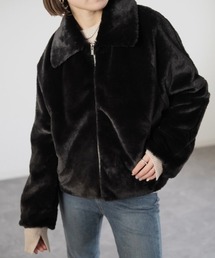 Reurie' | フロントジップエコファージャケット(その他アウター)