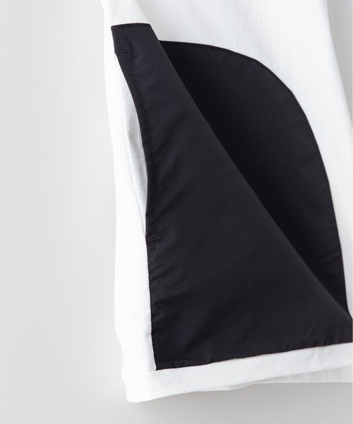 OUTDOOR PRODUCTS APPAREL（アウトドアプロダクツアパレル）の「USAコットン ビッグシルエット　布帛ポケット　ロングTシャツ　ロンT（Tシャツ/カットソー・メンズ・ホワイト/ブラック/カーキ・MEDIUM/LARGE/X-LARGE）」の7枚目の写真
