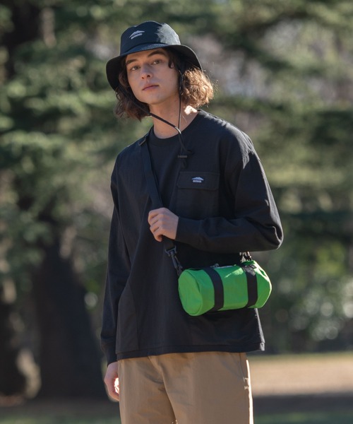 OUTDOOR PRODUCTS APPAREL（アウトドアプロダクツアパレル）の「USAコットン ビッグシルエット　布帛ポケット　ロングTシャツ　ロンT（Tシャツ/カットソー・メンズ・ホワイト/ブラック/カーキ・MEDIUM/LARGE/X-LARGE）」の16枚目の写真