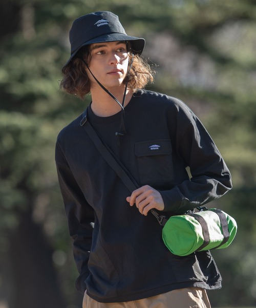 OUTDOOR PRODUCTS APPAREL（アウトドアプロダクツアパレル）の「USAコットン ビッグシルエット　布帛ポケット　ロングTシャツ　ロンT（Tシャツ/カットソー・メンズ・ホワイト/ブラック/カーキ・MEDIUM/LARGE/X-LARGE）」の13枚目の写真