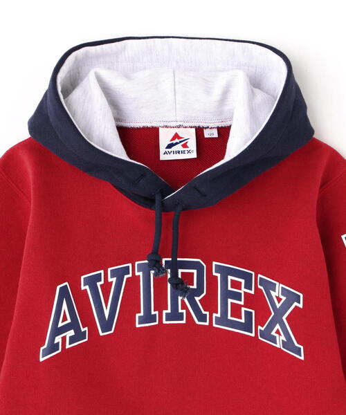 AVIREX（アヴィレックス）の「【KID'S】L/S ARCHLOGO COLOR HOOD PARKA/ キッズ アーチロゴフードパーカー（パーカー・キッズ・グレー系その他3/レッド/ネイビー・120/140/100）」の7枚目の写真