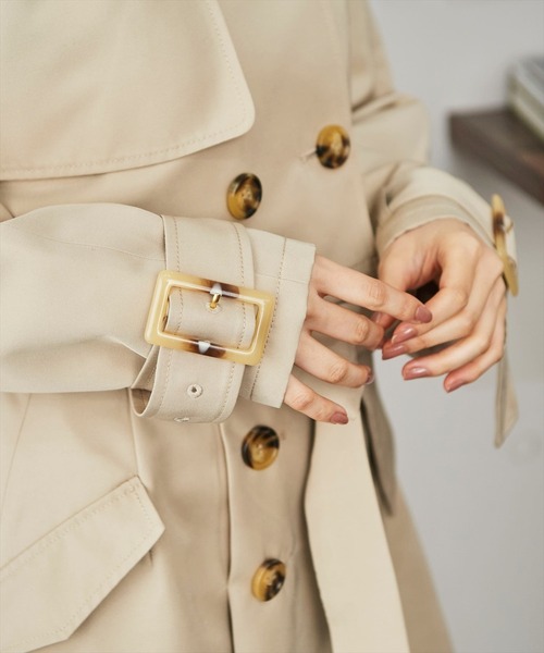 REDYAZEL（レディアゼル）の「スタンドトレンチショートコート