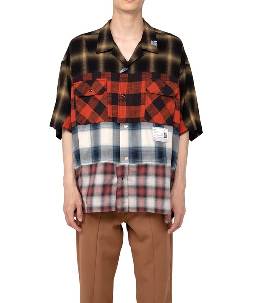 Maison MIHARA YASUHIRO（メゾンミハラヤスヒロ）の「4-Cuts H/S Check Shirt（シャツ/ブラウス・メンズ・マルチ/ブラック・48/46）」の4枚目の写真