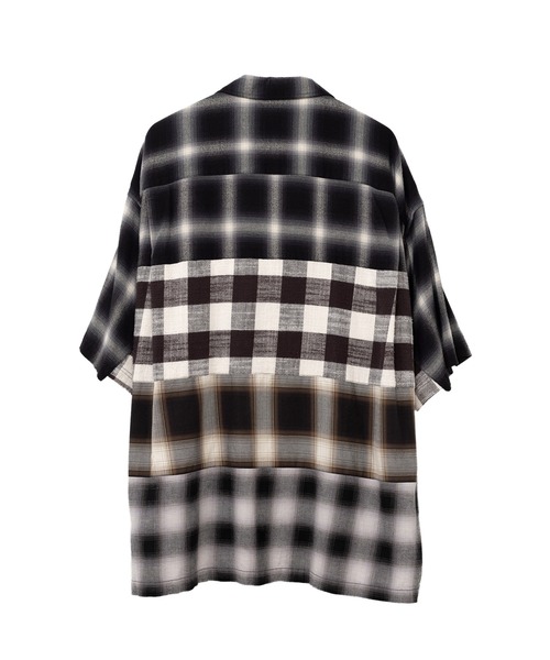Maison MIHARA YASUHIRO（メゾンミハラヤスヒロ）の「4-Cuts H/S Check Shirt（シャツ/ブラウス・メンズ・マルチ/ブラック・48/46）」の9枚目の写真