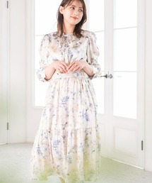 新品　ミッシュマッシュ　ボタニカル　Aライン　花柄　ノースリーブワンピース MISCH MASCH（ミッシュマッシュ）の「□2023秋冬新作□バイ