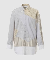 MUITI STRIPE PARCHWORK SHIRT