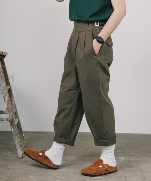 GOODENOUGH コットンパンツ XL カーキグリーン GOODENOUGH コットンパンツ XL カーキグリーン最低 価格