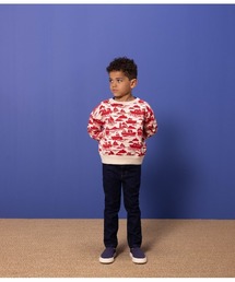 PETIT BATEAU（プチバトー）の「プリントスウェット長袖プルオーバー（スウェット・キッズ）」