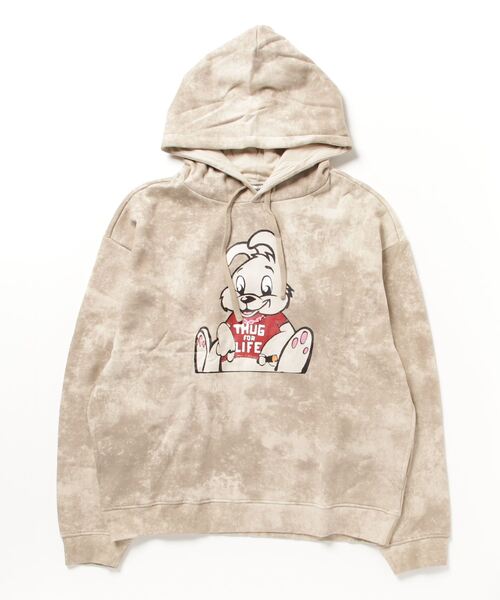 Guess(ゲス)の「GUESS X BRANDALISED(R) WITH GRAFFITI BY BANKSY Leon Washed Bunny Hoodie(パーカー・メンズ・ベージュ・SMALL/LARGE/MEDIUM/X-LARGE)」の7枚目の写真