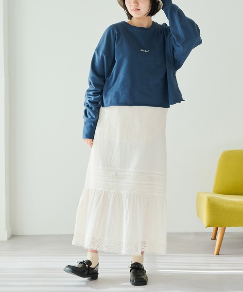 Crisp（クリスプ）の「レースタックキャミワンピース（ワンピース・レディース・アイボリー/ブラック・FREE）」の14枚目の写真