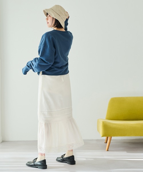 Crisp（クリスプ）の「レースタックキャミワンピース（ワンピース・レディース・アイボリー/ブラック・FREE）」の17枚目の写真