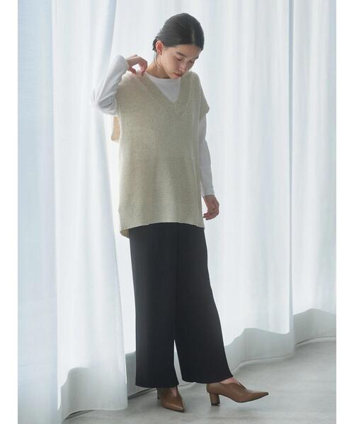 AMERICAN HOLIC(アメリカンホリック)の「プリーツワイドパンツ(その他パンツ・レディース・ブラック・L/M/S)」の8枚目の写真