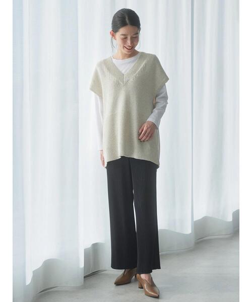 AMERICAN HOLIC(アメリカンホリック)の「プリーツワイドパンツ(その他パンツ・レディース・ブラック・L/M/S)」の9枚目の写真