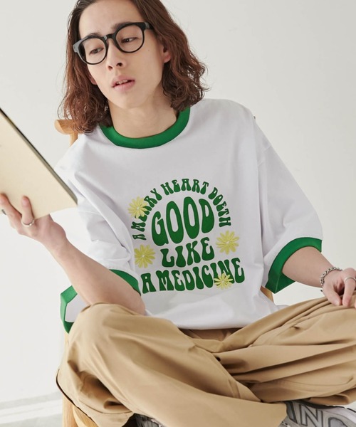 WEGO（ウィゴー）の「WEGO/ヘビーウエイトファンシーロゴ半袖T（Tシャツ/カットソー・メンズ・その他1/その他2/その他3/その他4/その他5/その他6・MEDIUM/LARGE）」の3枚目の写真