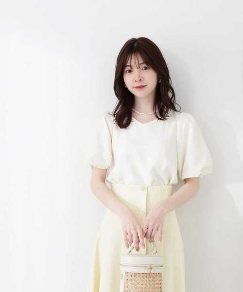 PROPORTION BODY DRESSING(プロポーションボディドレッシング)の「バルーンタックブラウス / 1213110409(シャツ/ブラウス・レディース・ホワイト系その他/ブラック/ピンク・FREE)」の9枚目の写真