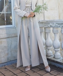 サイドスリットパンツ