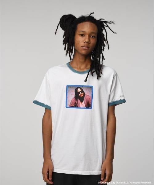 BOW WOW(バウワウ)の「BIG LEBOWSKI RINGER TEE(Tシャツ/カットソー・メンズ・ホワイト×ブルー・M/L/XL)」の2枚目の写真