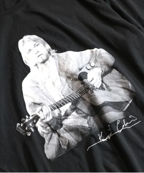 NIRVANA（ニルヴァーナ）の「THRIFTY LOOK/スリフティールック THRIFTY'KURT COBAIN'TEE（Tシャツ/カットソー・メンズ・ブラック系1/ブラック・LARGE/X-LARGE/MEDIUM/XX-LARGE）」の11枚目の写真