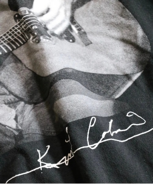 NIRVANA（ニルヴァーナ）の「THRIFTY LOOK/スリフティールック THRIFTY'KURT COBAIN'TEE（Tシャツ/カットソー・メンズ・ブラック系1/ブラック・LARGE/X-LARGE/MEDIUM/XX-LARGE）」の12枚目の写真