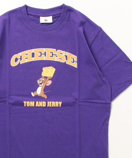 Tom&Jerry(トムアンドジェリー)の「Tom&Jerry/トムとジェリー ワンポイント刺繍 カレッジロゴ キャラクタープリント 半袖Tシャツ レディース メンズ(Tシャツ/カットソー・レディース・アッシュグレー/ブラック系その他/ブルー系その他/パープル系その他/ピンクベージュ/アッシュ/ホワイト系その他2/ホワイト系その他3/ホワイト系その他4/ブラック系その他2/パープル系その他2/ホワイト系その他/クリーム/ブルー/サックスブルー/ホワイト/グレー/パープル/ネイビー/ブラック・M/L/LL)」の18枚目の写真
