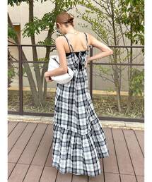 Ungrid | 【WEB限定】チェックキャミワンピース ※4/2(日) 0:00- 予約開始！(ワンピース)