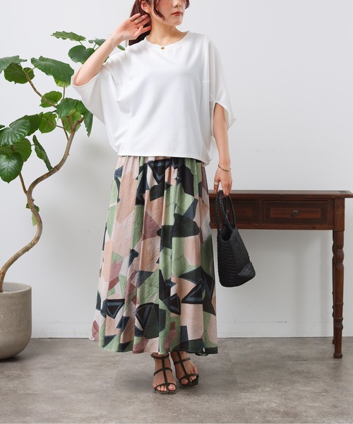 Chez toi(シェトワ)の「梨地ヤッコスリーブプルオーバー(Tシャツ/カットソー・レディース・オフホワイト/ブラック/ピンク/イエロー/イエロー系その他・FREE)」の22枚目の写真