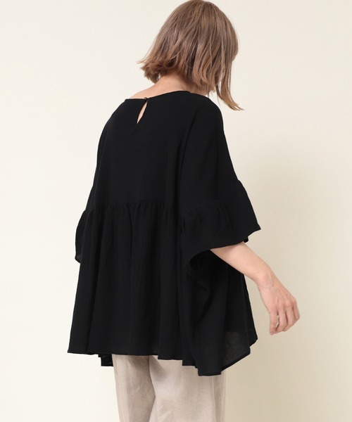 「RNA-N」 長袖ブラウス MEDIUM グレイッシュブルー レディース RNA-N 「RNA-N」 長袖シャツ MEDIUM グレイッシュブルー