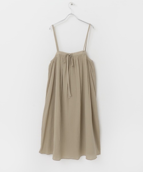 URBAN RESEARCH DOORS（アーバンリサーチドアーズ）の「コットン楊柳キャミワンピース（ワンピース・レディース・グレー系その他/スミクロ・MEDIUM）」の7枚目の写真