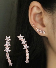 ラインビジューピアス
