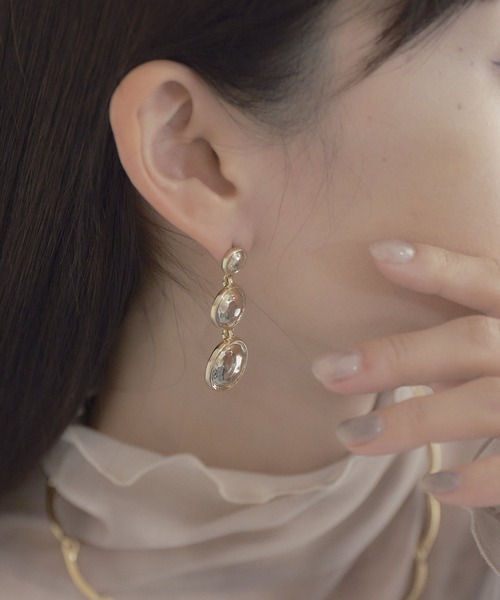 ear PAPILLONNER(イアパピヨネ)の「スリーツチメコインピアス(ピアス(両耳用)・レディース・ゴールド・FREE)」の6枚目の写真