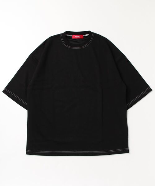 ADMIX/ATELIER SAB MEN（アドミックスアトリエサブメン）の「接触冷感 ハイテンション クールダンボール ポンチ / 配色ステッチ オーバーサイズ ビッグTシャツ（Tシャツ/カットソー・メンズ・ホワイト/ブラック/ブルーグレー/ライトベージュ・50/48）」の19枚目の写真
