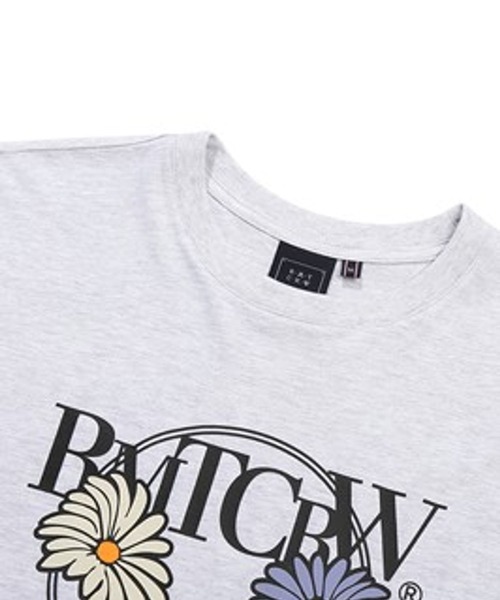 ROMANTIC CROWN(ロマンティッククラウン)の「【UNISEX】ROMANTIC CROWN/ラウンドフラワーT 2194774(Tシャツ/カットソー・レディース・ライトグレー/ブラック・MEDIUM/LARGE)」の6枚目の写真