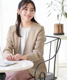 alotta（アロッタ）の「ベーシックノーカラージャケット（ノーカラージャケット）」