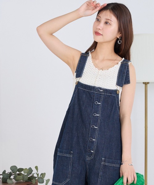 OMNES(オムネス)の「ポコポコワッシャーメロータンクトップ(タンクトップ・レディース・アイボリー/ブラック・FREE)」の7枚目の写真