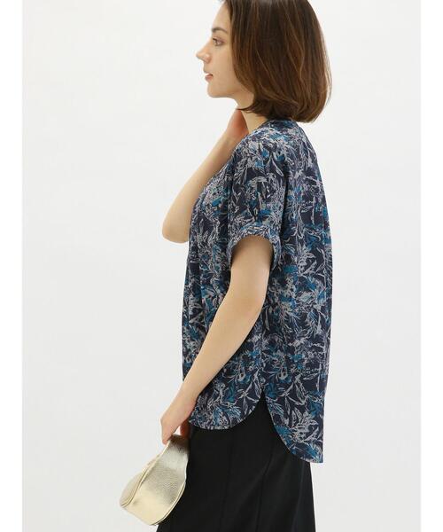 Te chichi（テチチ）の「ボタニカルプリントブラウス（シャツ/ブラウス・レディース・ネイビー/オフホワイト・F）」の16枚目の写真