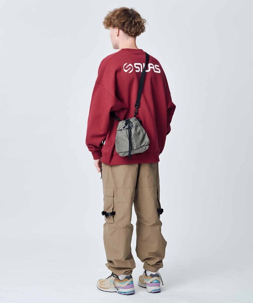 SILAS(サイラス)の「MILITARY MUSETTE BAG(ショルダーバッグ・メンズ・ブラック/オリーブ・ONE SIZE)」の14枚目の写真