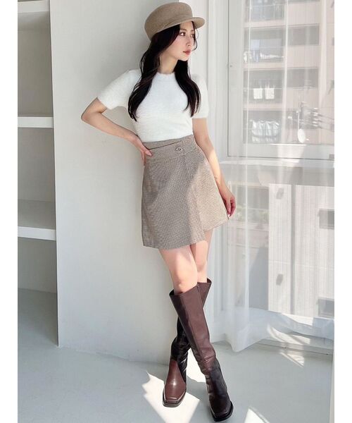 RESEXXY（リゼクシー）の「ウエストデザインスカパン（その他パンツ・レディース・その他1/グレー/ブラック・FREE）」の6枚目の写真