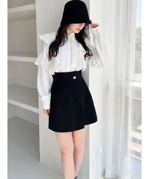 RESEXXY（リゼクシー）の「ウエストデザインスカパン（その他パンツ・レディース・その他1/グレー/ブラック・FREE）」の7枚目の写真