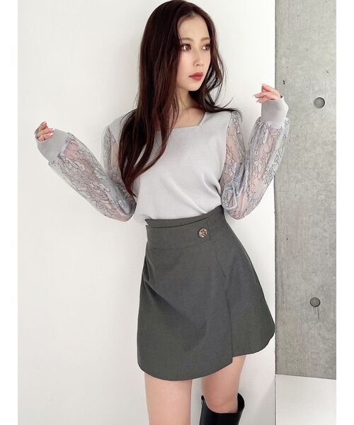 RESEXXY（リゼクシー）の「ウエストデザインスカパン（その他パンツ・レディース・その他1/グレー/ブラック・FREE）」の10枚目の写真