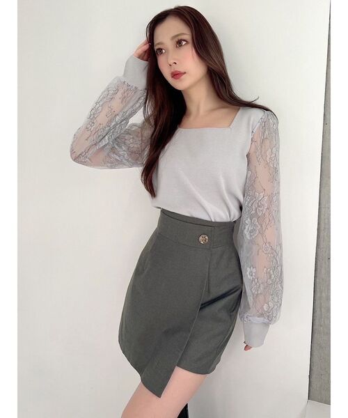 RESEXXY（リゼクシー）の「ウエストデザインスカパン（その他パンツ・レディース・その他1/グレー/ブラック・FREE）」の12枚目の写真