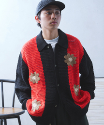 JOURNAL STANDARD relume（ジャーナルスタンダード　レリューム）の「CALIFORNIA クロシェアミ ニットカーディガン "EMB FLOWER"（カーディガン/ボレロ・メンズ）」