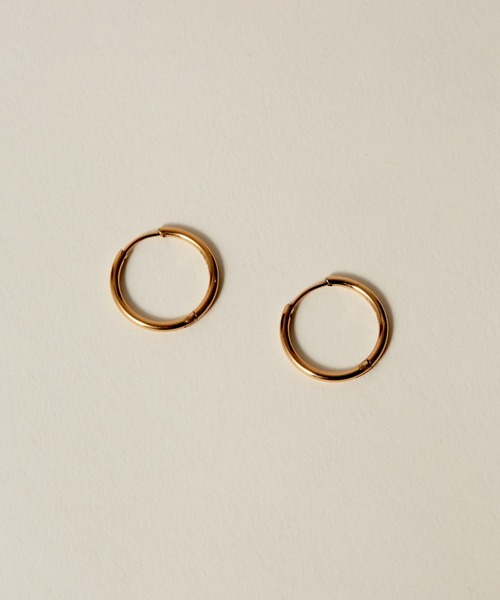 novice（ノーヴィス）の「【novice】Hinged Thin Hoop Pierce［Stainless］（ピアス（両耳用）・レディース・シルバー/ゴールド・FREE）」の12枚目の写真