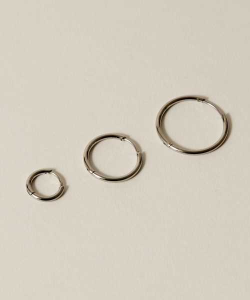 novice（ノーヴィス）の「【novice】Hinged Thin Hoop Pierce［Stainless］（ピアス（両耳用）・レディース・シルバー/ゴールド・FREE）」の13枚目の写真