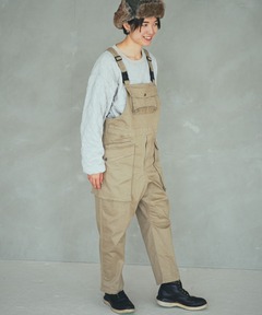 ストレッチヘリンボーンモンスターポケットオーバーオール